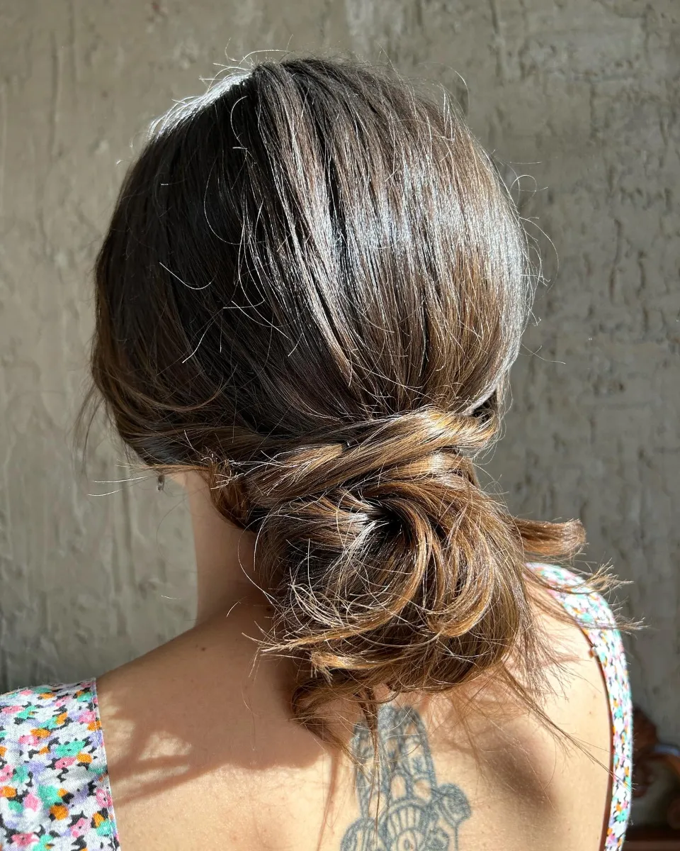 Recogido con trenza – peluquería Gema Rebolo Badajoz